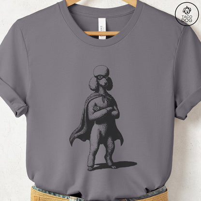 Poodle Reluctant Super Hero T-Shirt Storm Taco-Dog