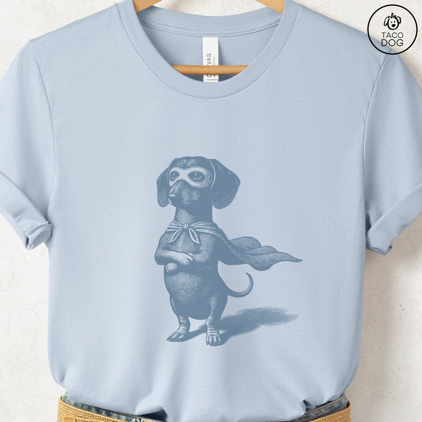 Dachshund Weenie Reluctant Super Hero T-Shirt