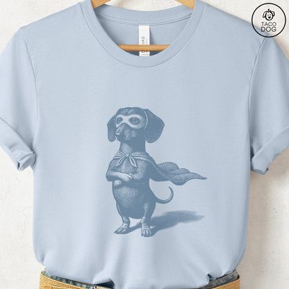 Dachshund Weenie Reluctant Super Hero T-Shirt
