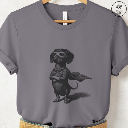 Dachshund Weenie Reluctant Super Hero T-Shirt