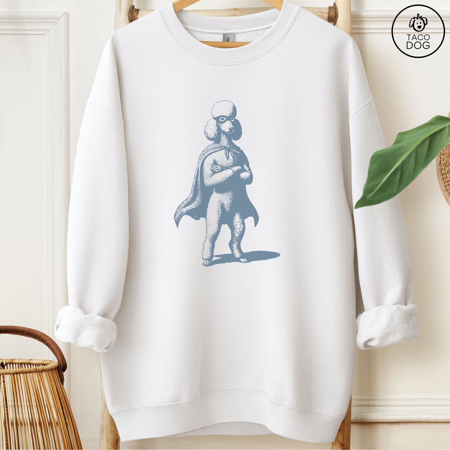 Poodle Reluctant Super Hero Sweatshirt
