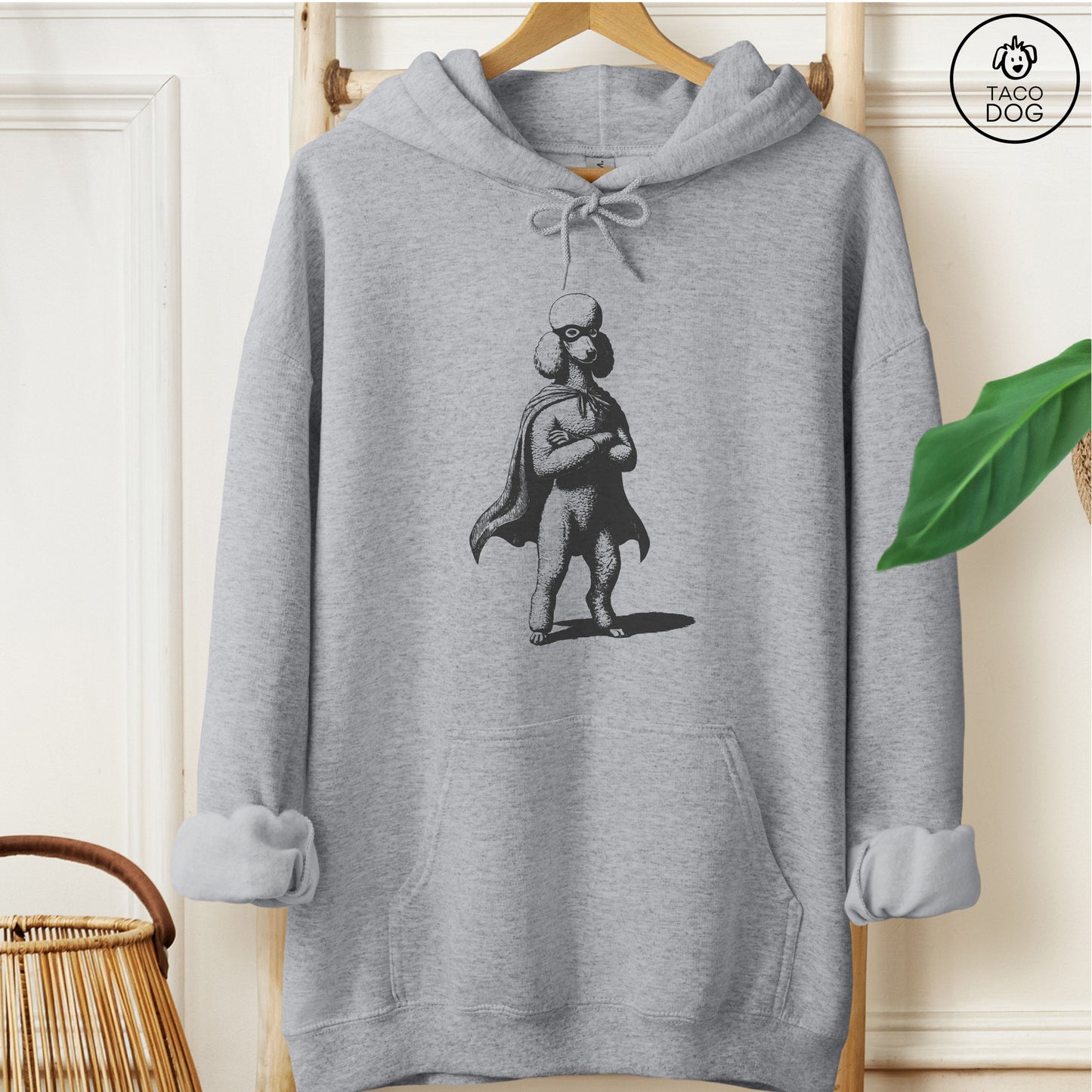 Poodle Reluctant Super Hero Hoodie