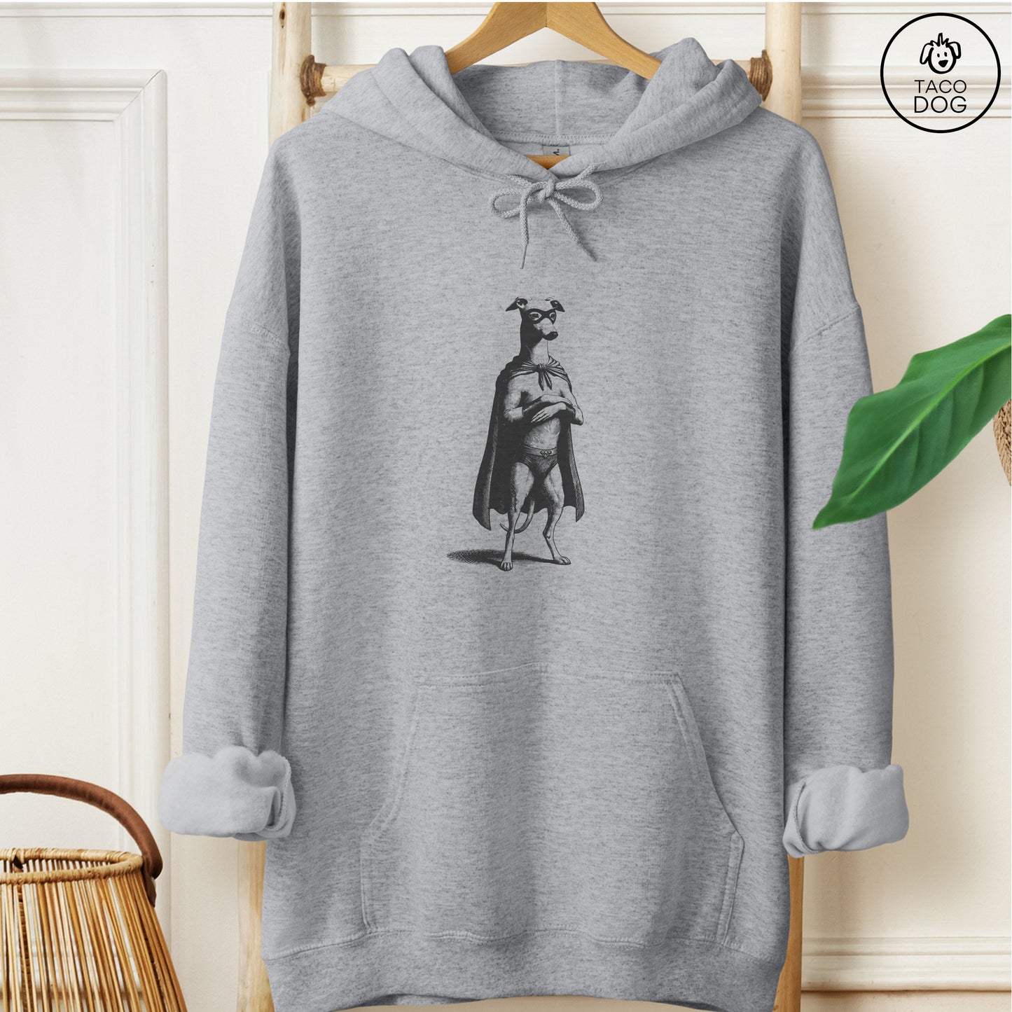 Italian Greyhound Whippet Iggy Reluctant Super Hero Hoodie