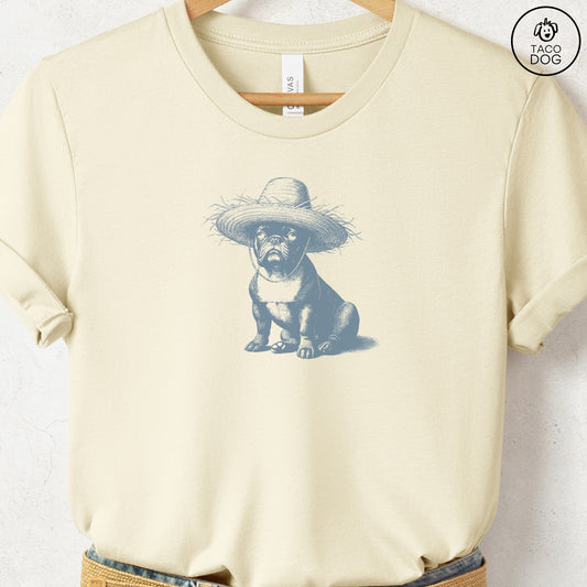 French Bulldog Frenchie Pava Jibaro Hat T-Shirt