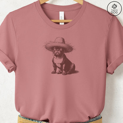 French Bulldog Frenchie Pava Jibaro Hat T-Shirt