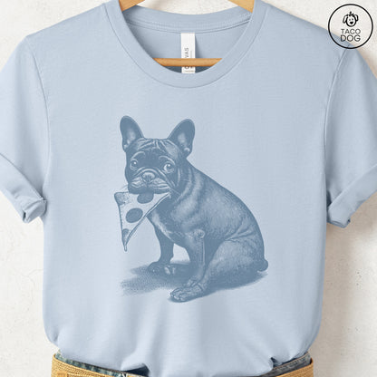 French Bulldog Frenchie Pizza TShirt