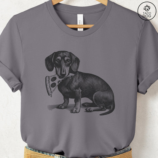 Dachshund Weenie Pizza TShirt Storm Taco-Dog