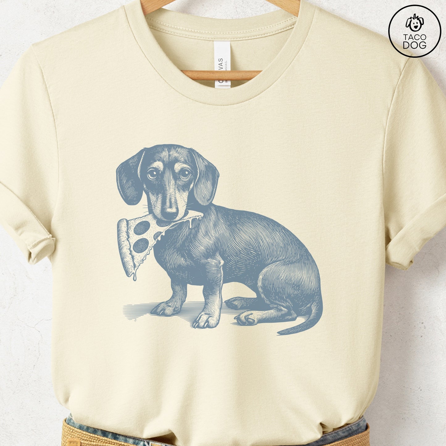 Dachshund Weenie Pizza TShirt
