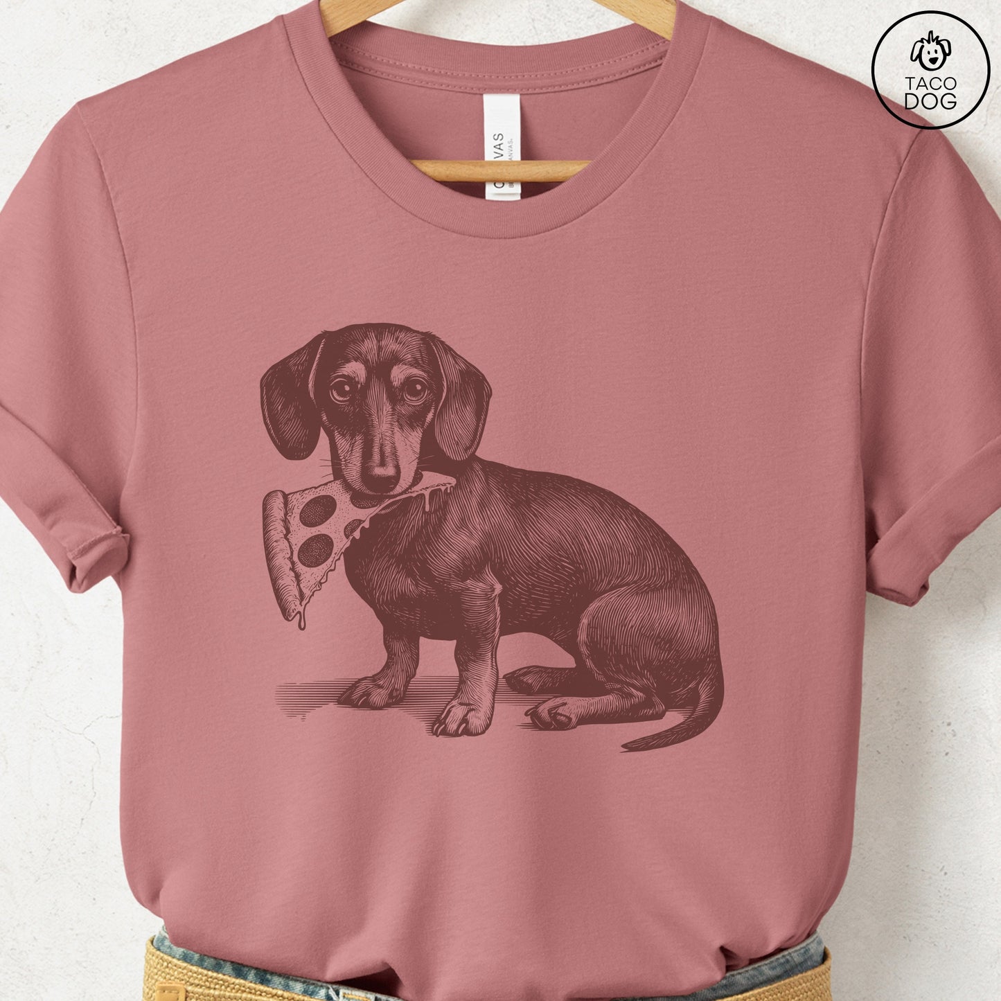 Dachshund Weenie Pizza TShirt