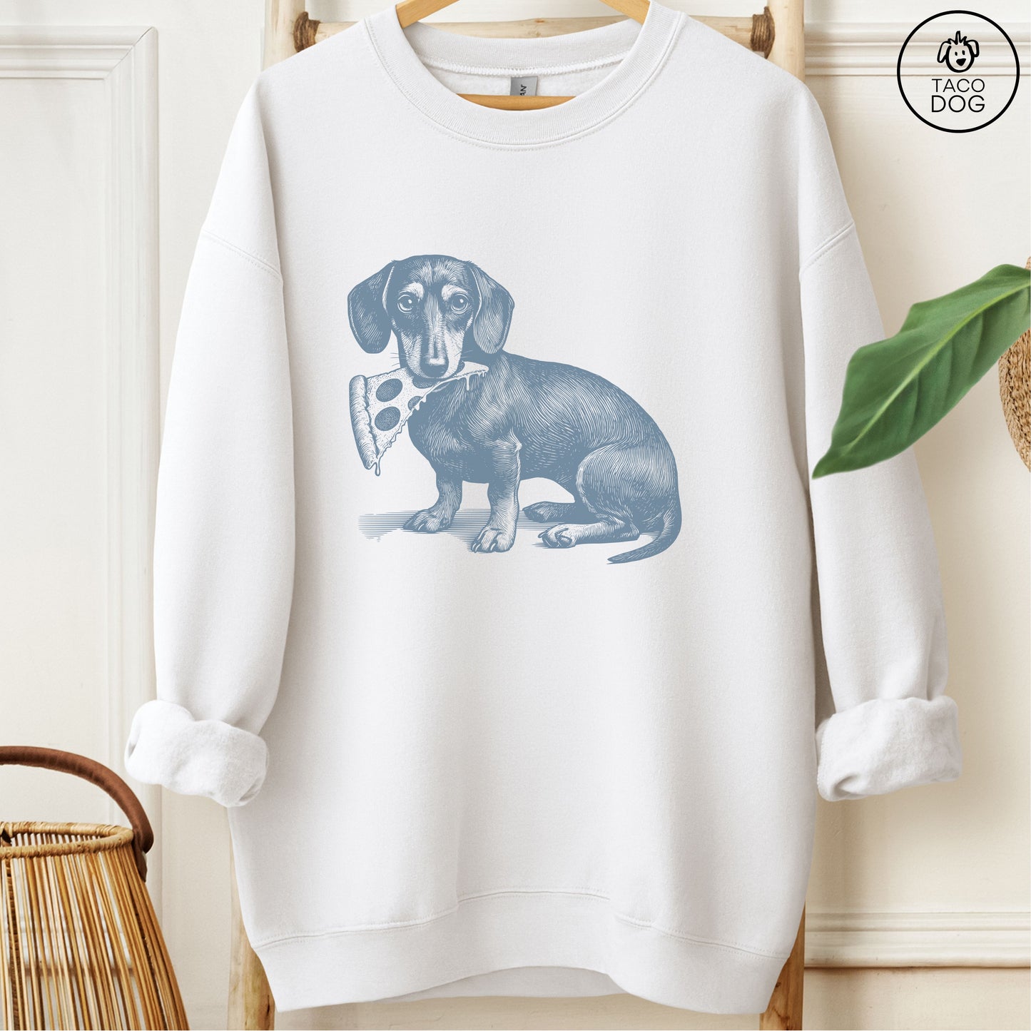 Dachshund Weenie Pizza Sweatshirt