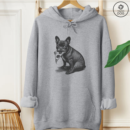French Bulldog Frenchie Pizza Hoodie