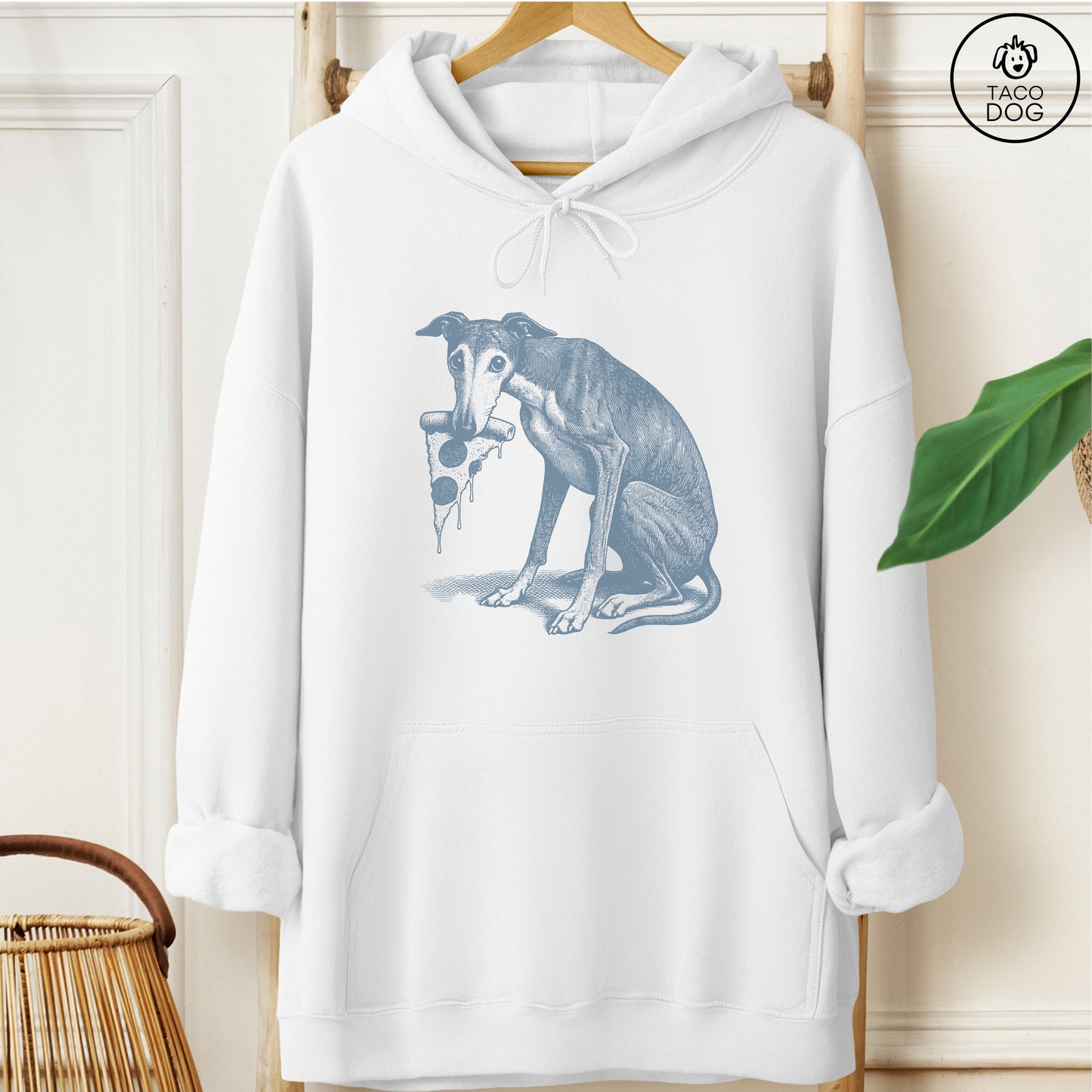 Italian Greyhound Whippet Iggy Pizza Hoodie
