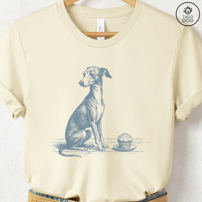 Italian Greyhound Whippet Iggy Cupcake TShirt
