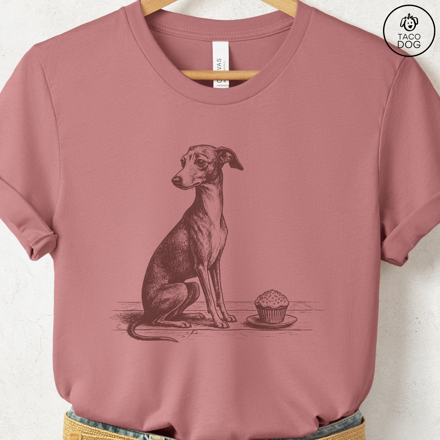 Italian Greyhound Whippet Iggy Cupcake TShirt