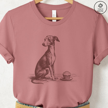 Italian Greyhound Whippet Iggy Cupcake TShirt