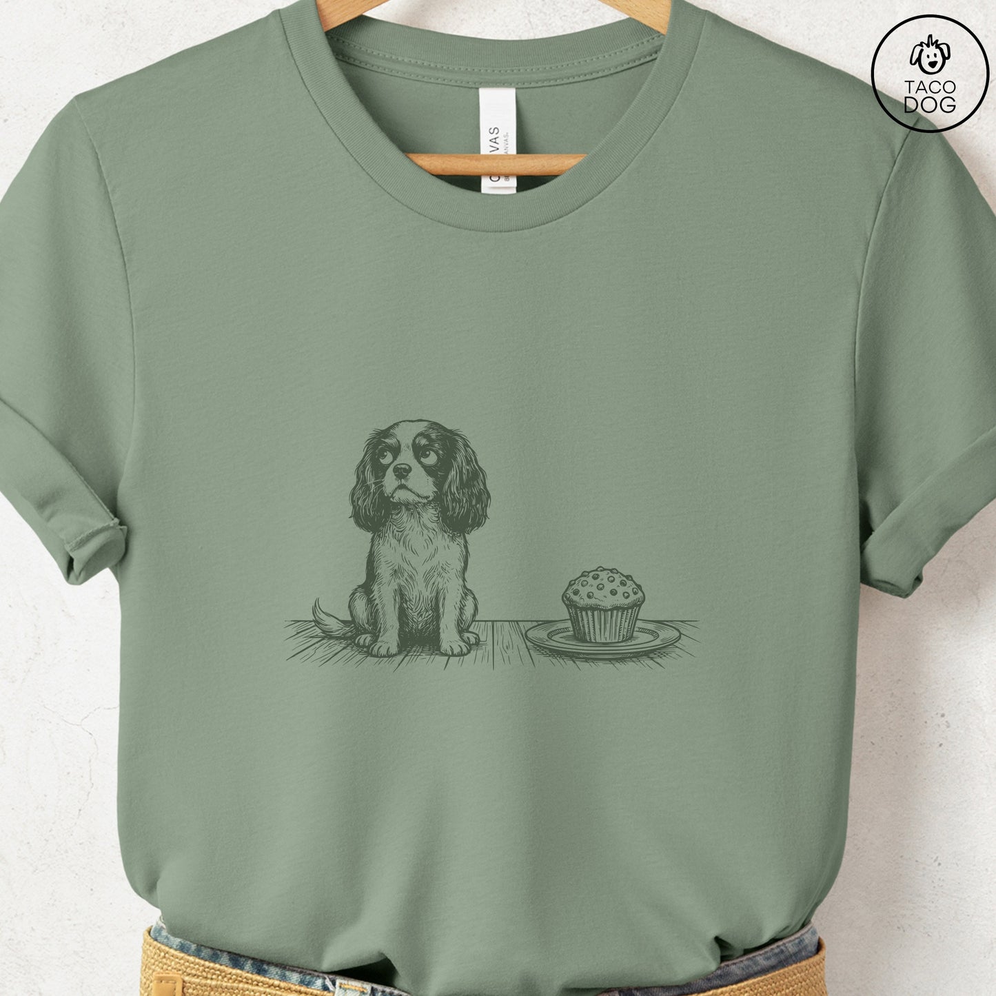 Cavalier King Charles Spaniel Cupcake TShirt