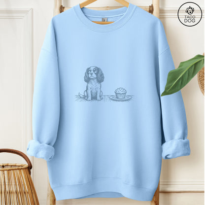 Cavalier King Charles Spaniel Cupcake Sweatshirt