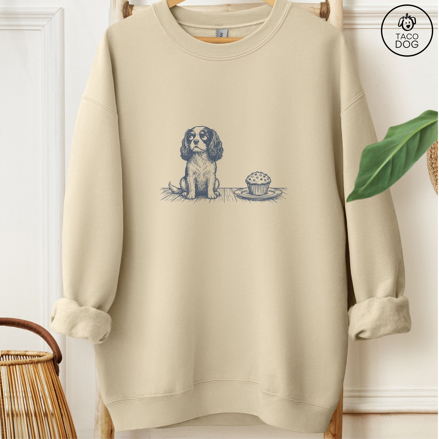 Cavalier King Charles Spaniel Cupcake Sweatshirt