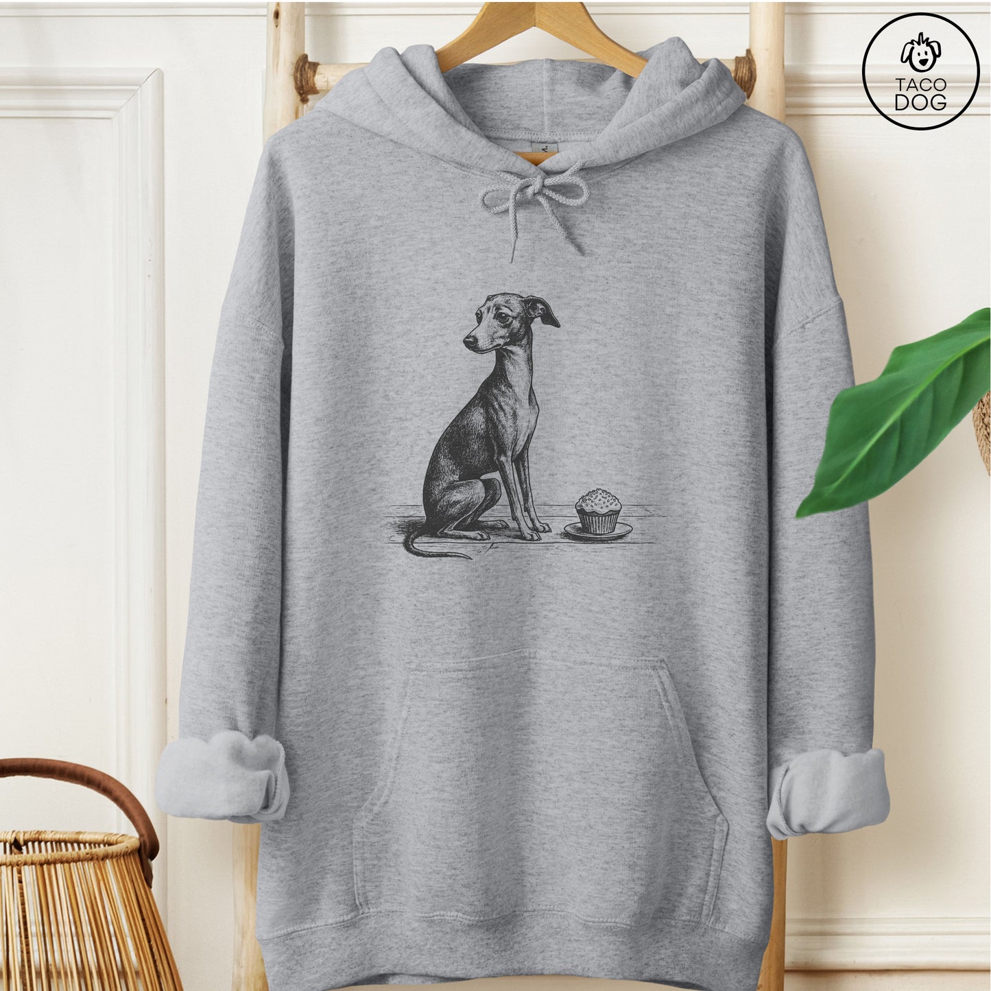 Italian Greyhound Whippet Iggy Cupcake Hoodie
