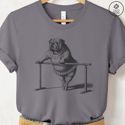 English Bulldog Ballet T Shirt