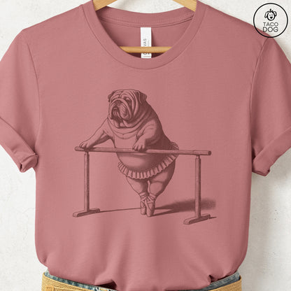 English Bulldog Ballet T Shirt