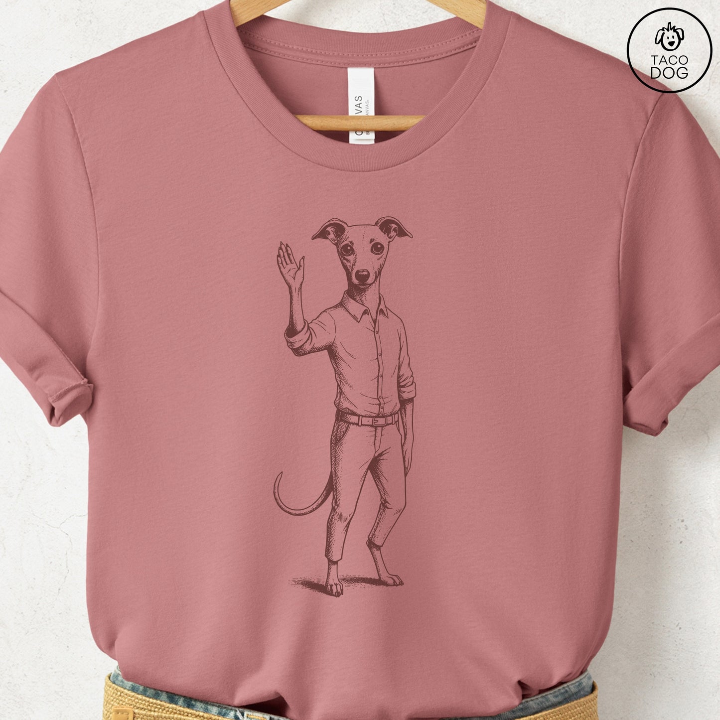 Italian Greyhound Whippet Iggy Hey There T Shirt