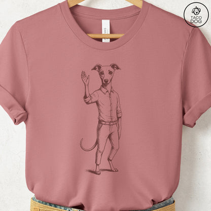 Italian Greyhound Whippet Iggy Hey There T Shirt
