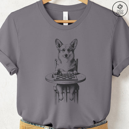 Corgi Chess Master T-Shirt Storm Taco-Dog