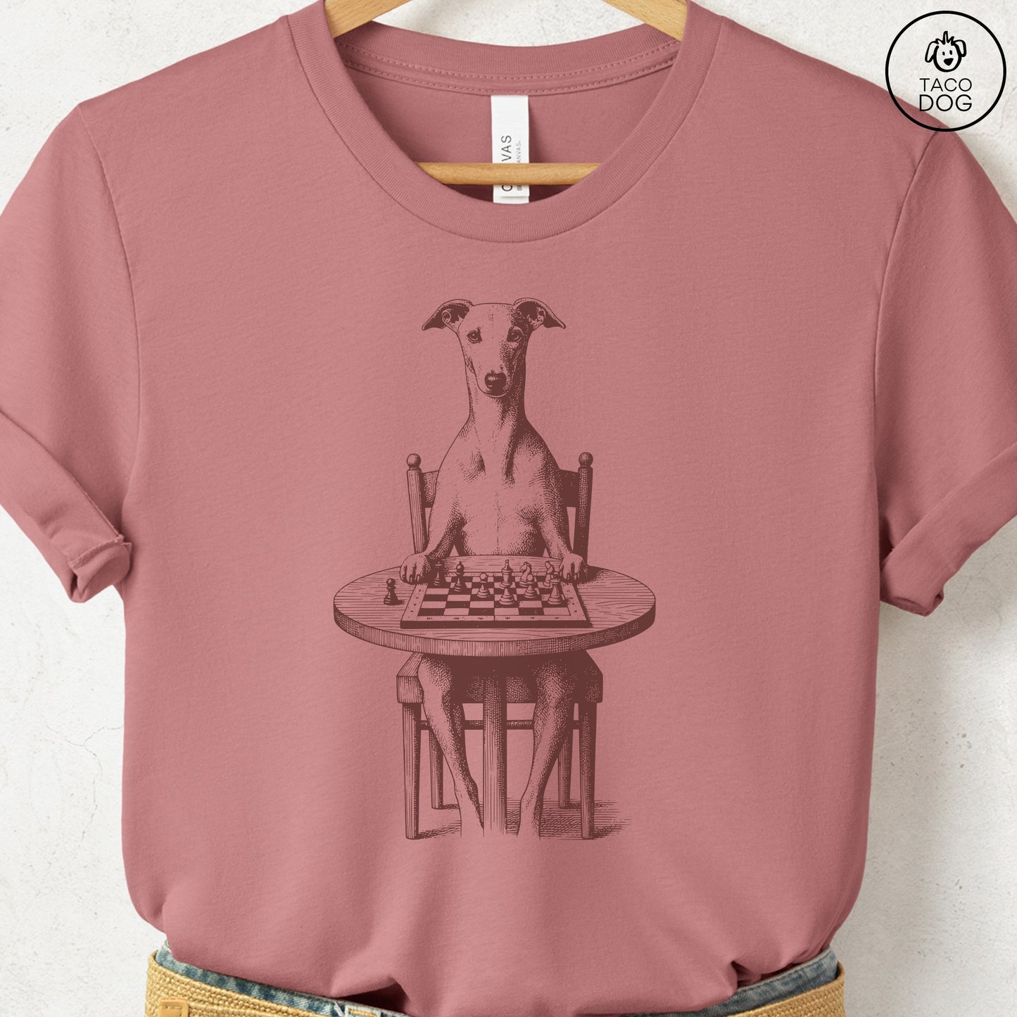 Italian Greyhound Whippet Iggy Chess Master T-Shirt