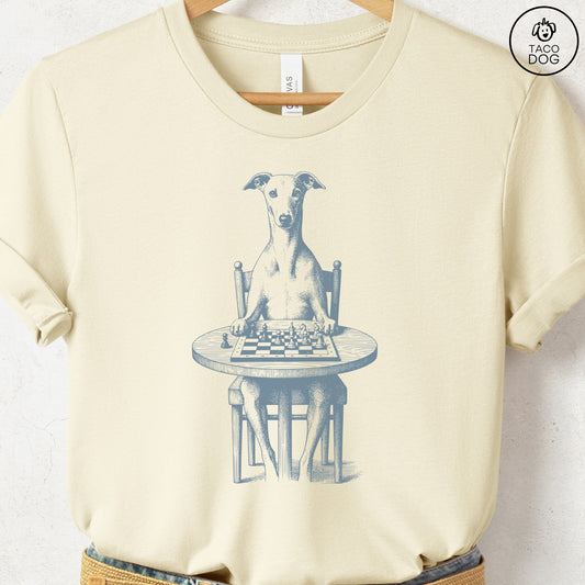 Italian Greyhound Whippet Iggy Chess Master T-Shirt