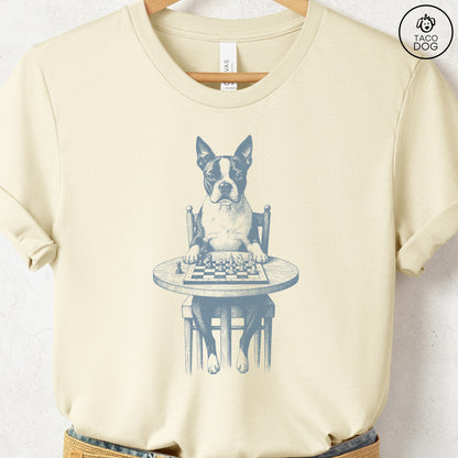 Boston Terrier Chess Master T-Shirt