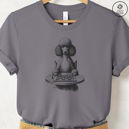 Poodle Chess Master T-Shirt Storm Taco-Dog