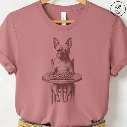 French Bulldog Frenchie Chess Master T-Shirt