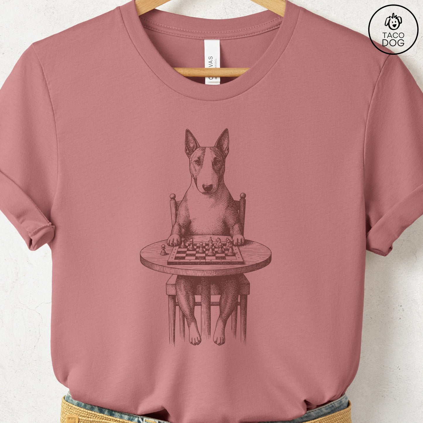 Bull Terrier Chess Master T-Shirt