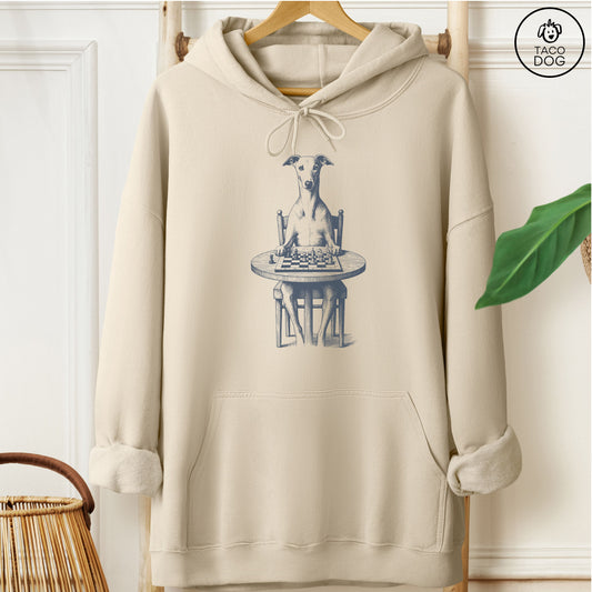 Italian Greyhound Whippet Iggy Chess Master Hoodie