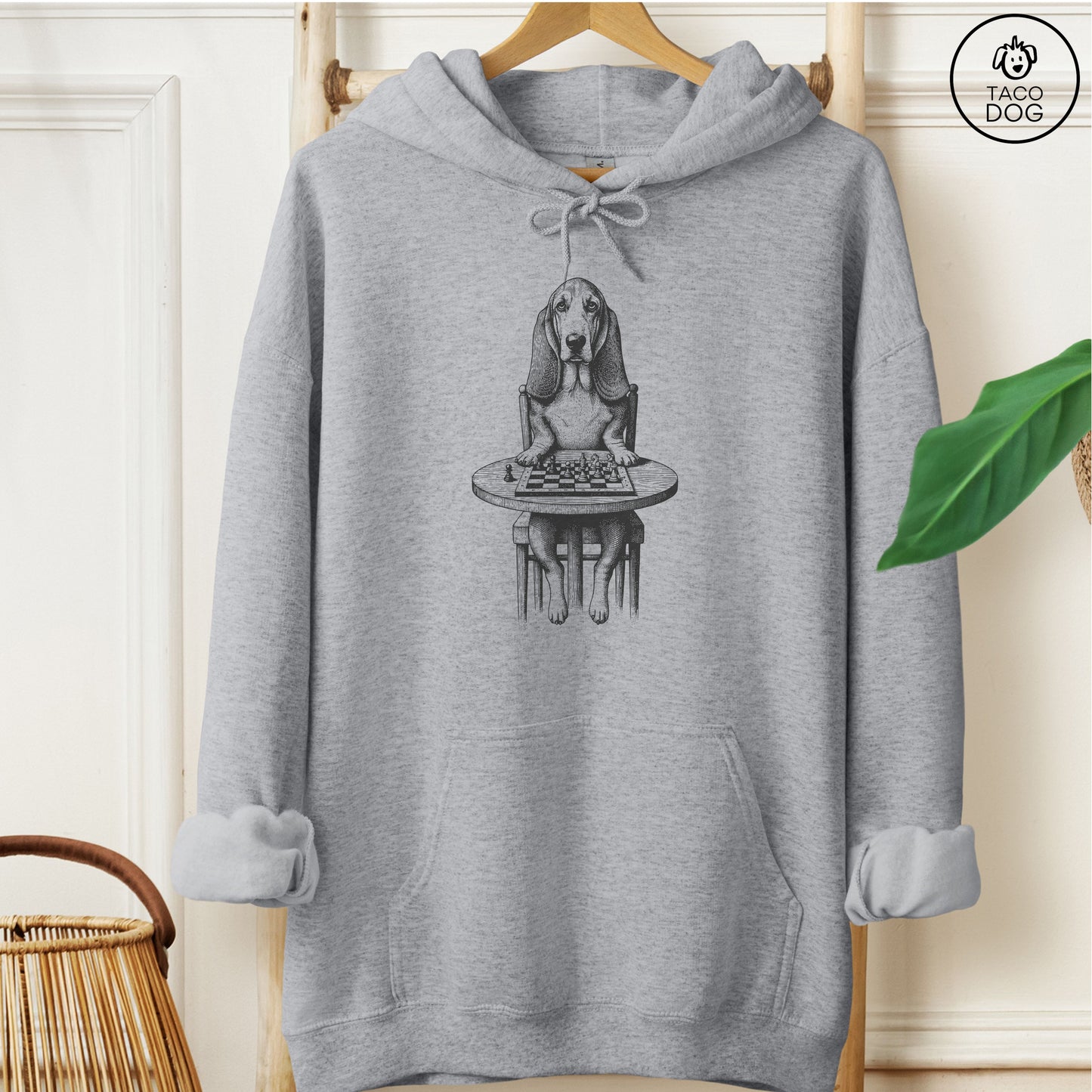 Basset Hound Chess Master Hoodie