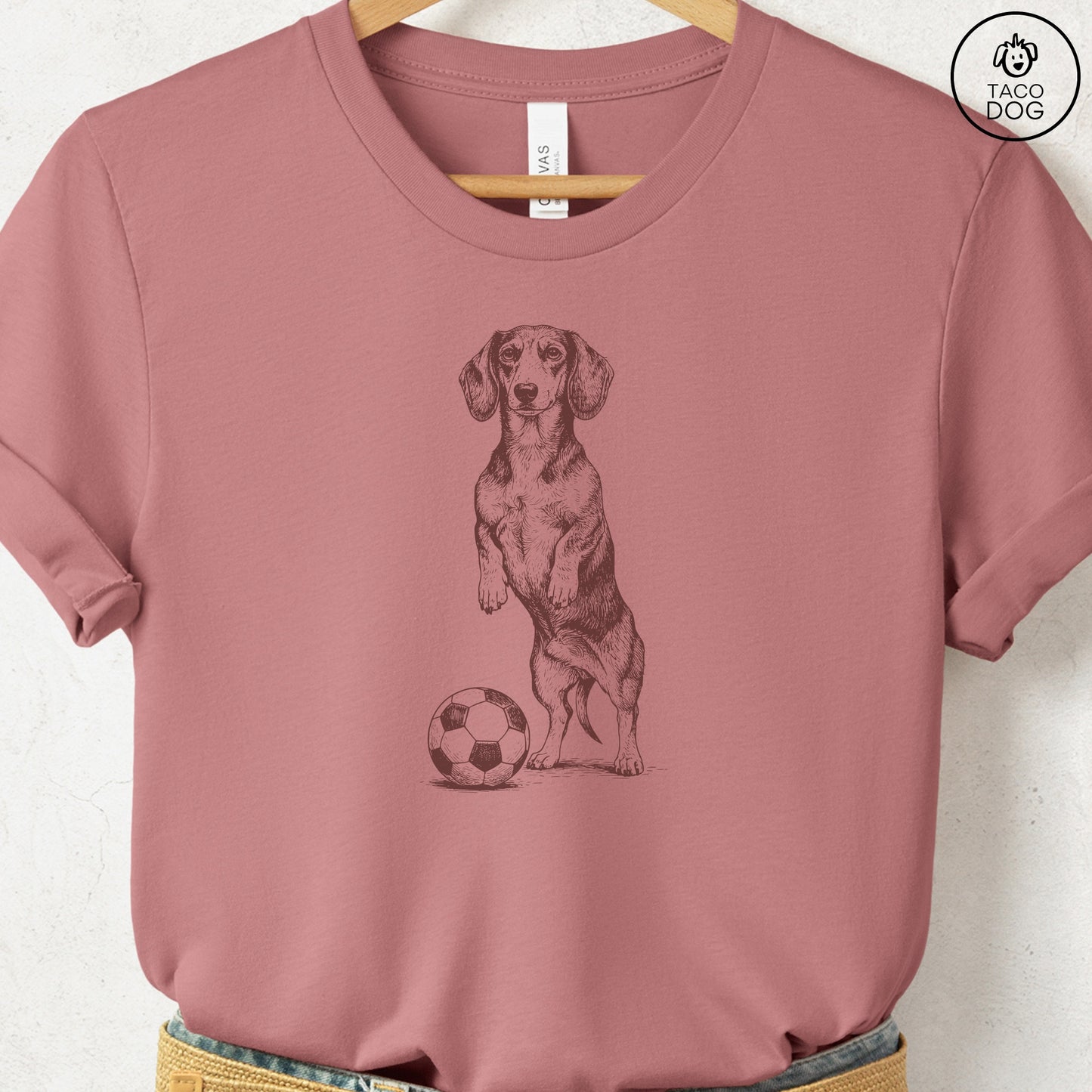 Dachshund Weenie Soccer Football TShirt