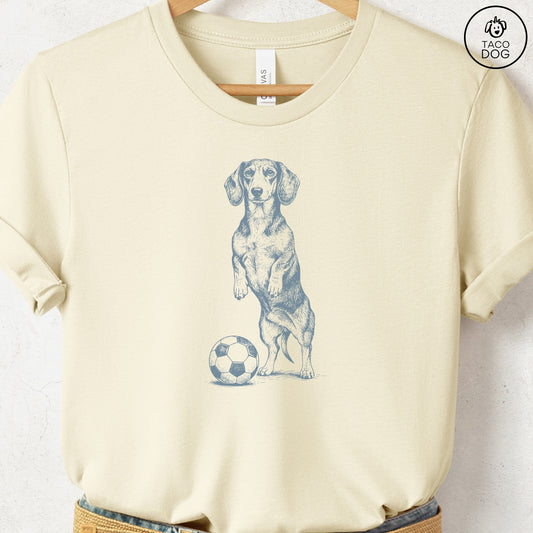 Dachshund Weenie Soccer Football TShirt