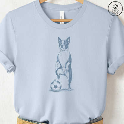Boston Terrier Soccer Football TShirt