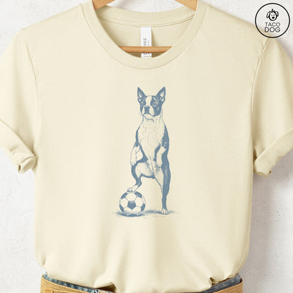 Boston Terrier Soccer Football TShirt