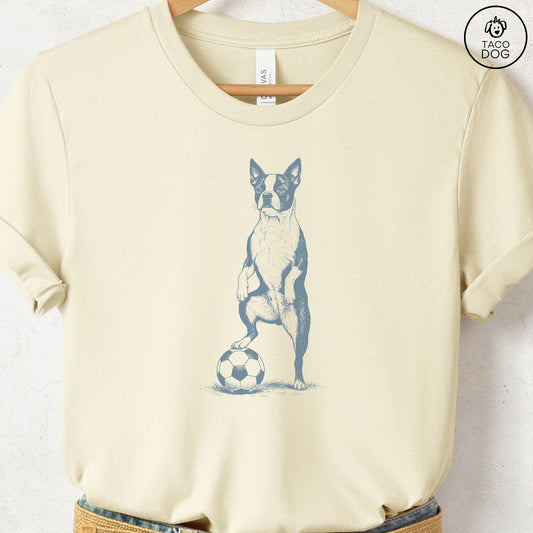 Boston Terrier Soccer Football TShirt