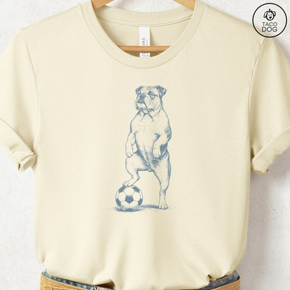 English Bulldog Soccer Football TShirt