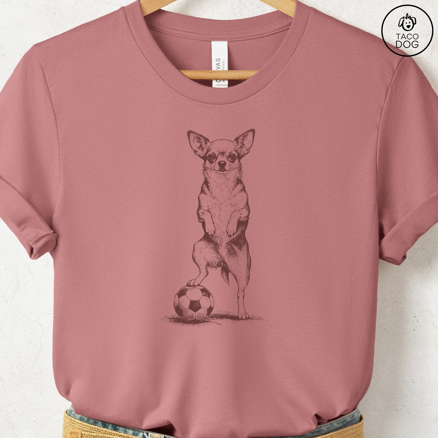Chihuahua Soccer Football TShirt