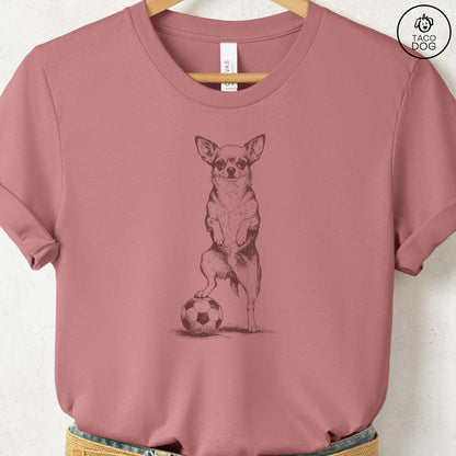 Chihuahua Soccer Football TShirt