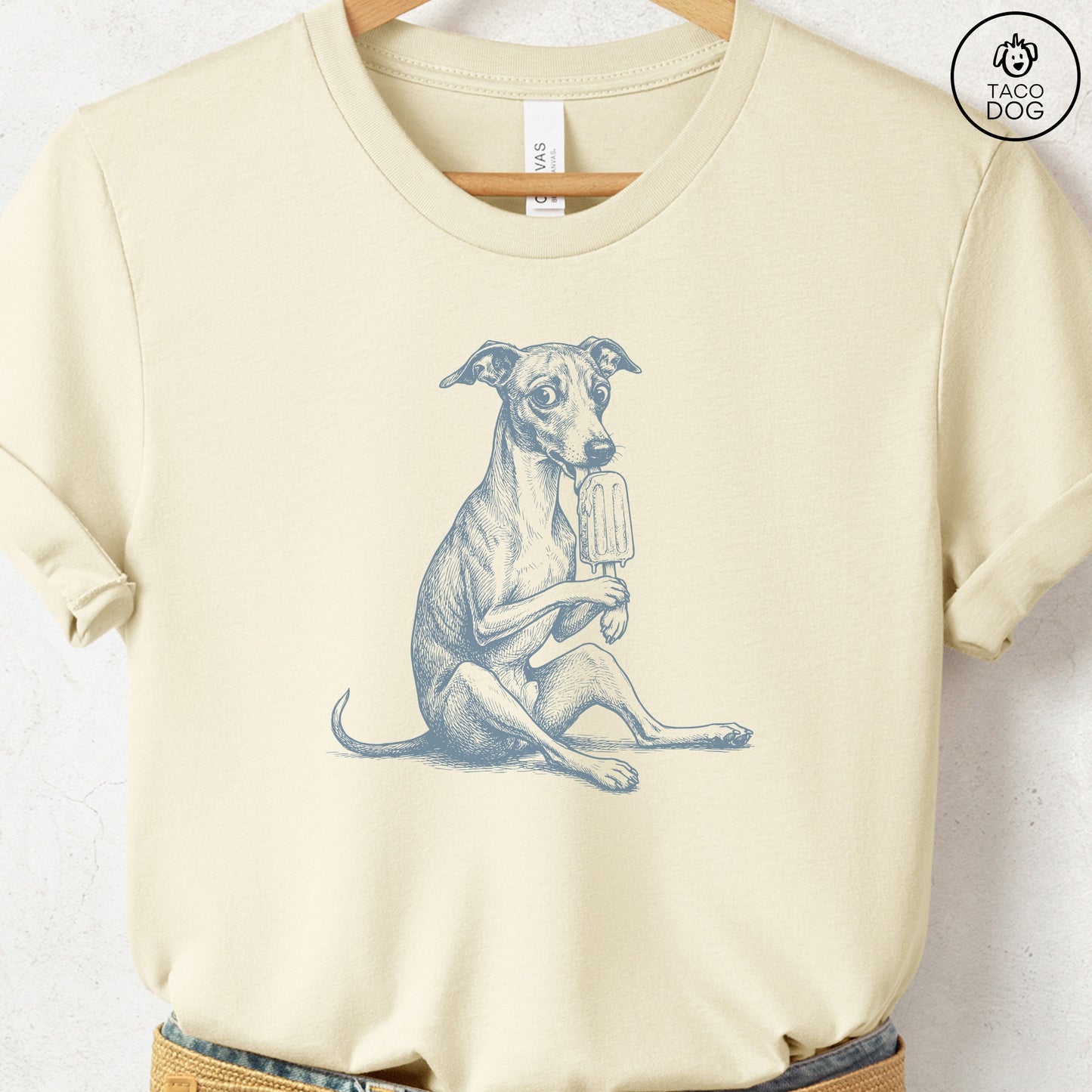 Italian Greyhound Whippet Iggy Popsicle T-Shirt
