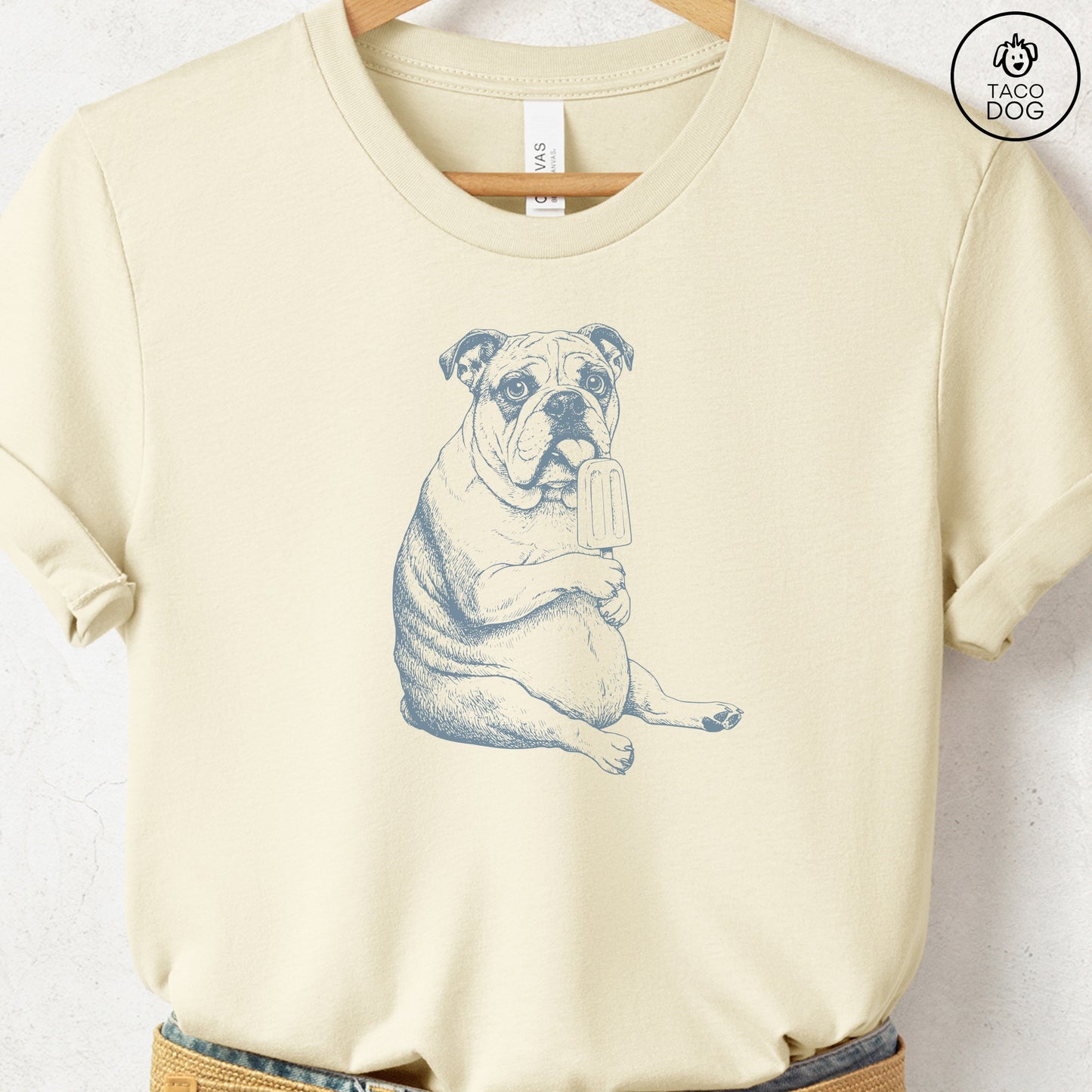 English Bulldog Popsicle T-Shirt