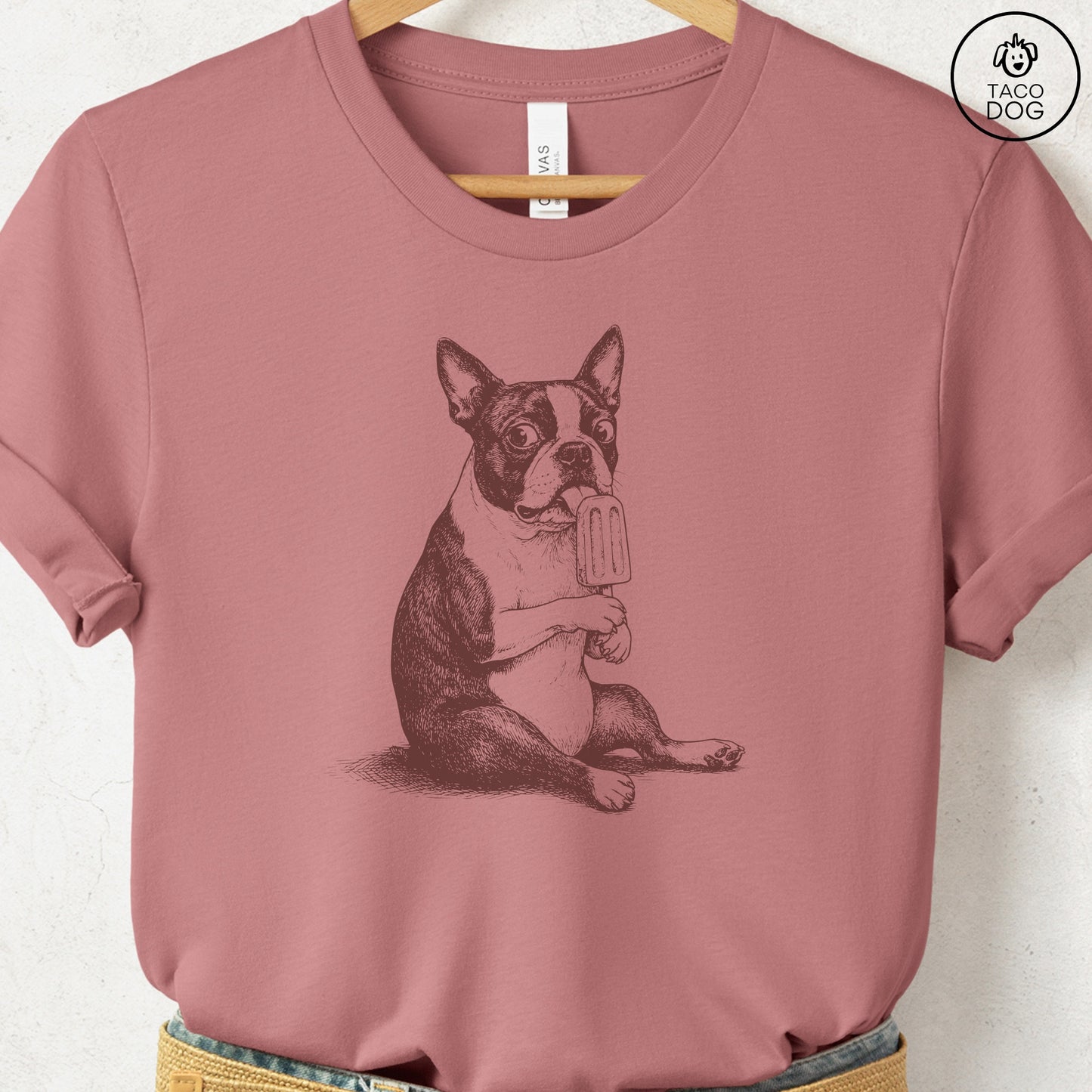Boston Terrier Popsicle T-Shirt