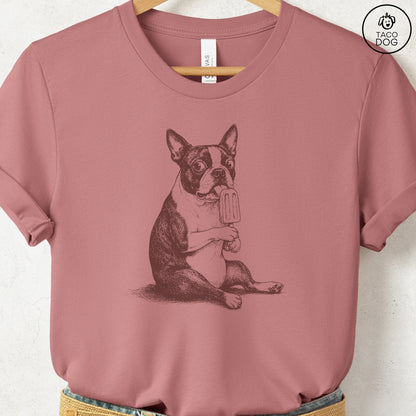 Boston Terrier Popsicle T-Shirt