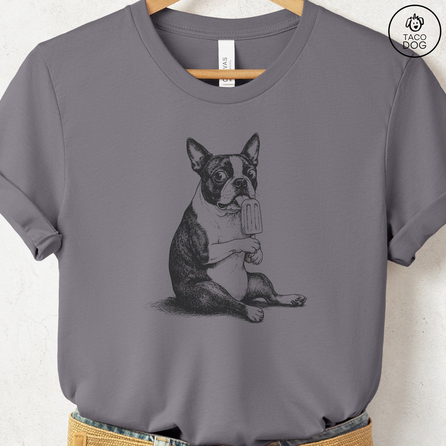 Boston Terrier Popsicle T-Shirt