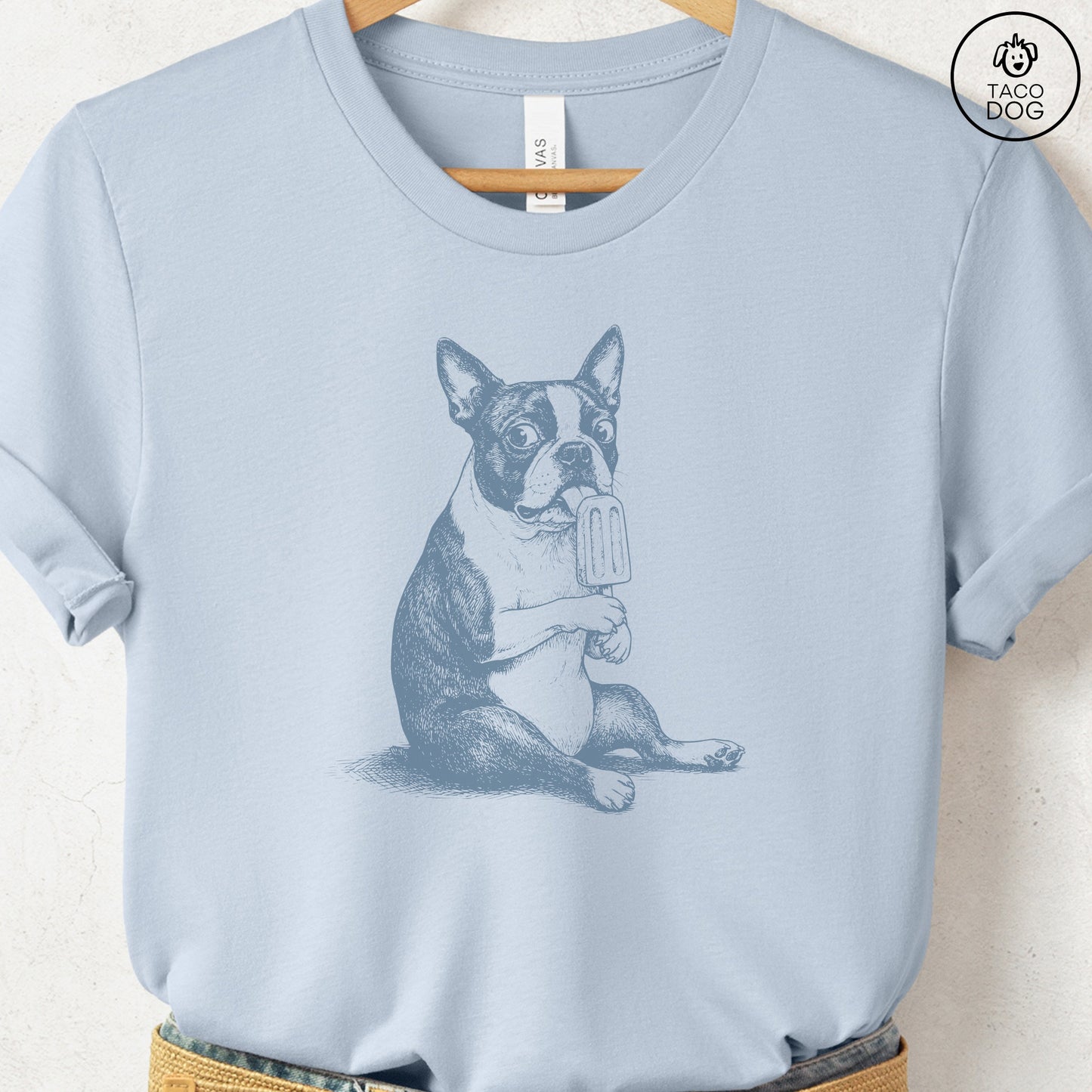 Boston Terrier Popsicle T-Shirt